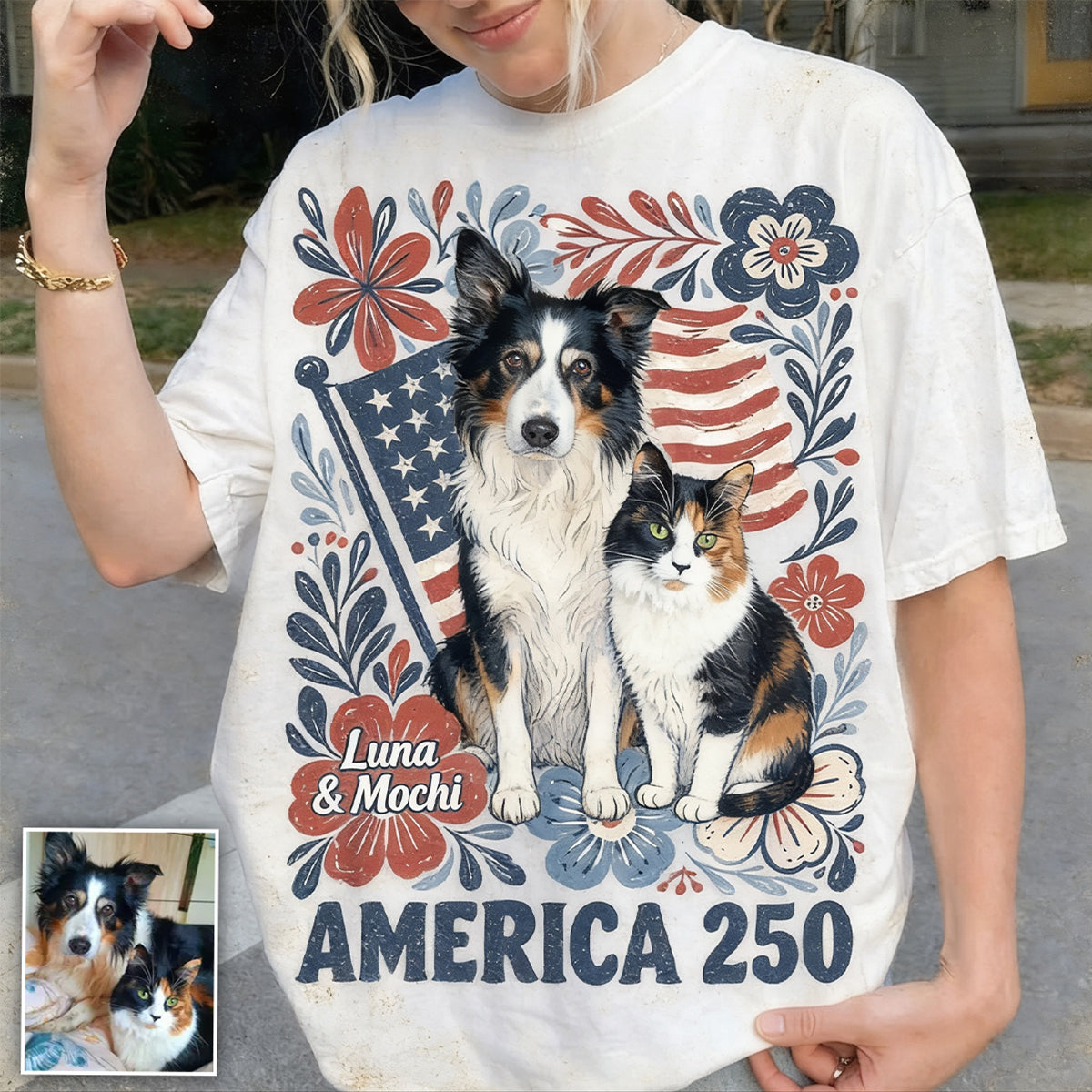 Dog Mom In This 4th Of July - Personalized Dog T-shirt And Hoodie
