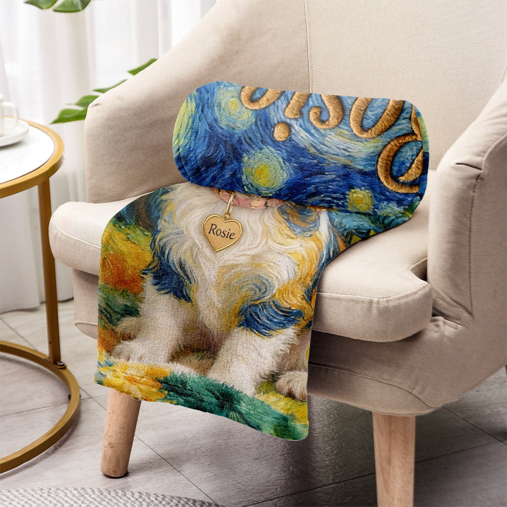 Pet Potrait - Personalized Dog Blanket