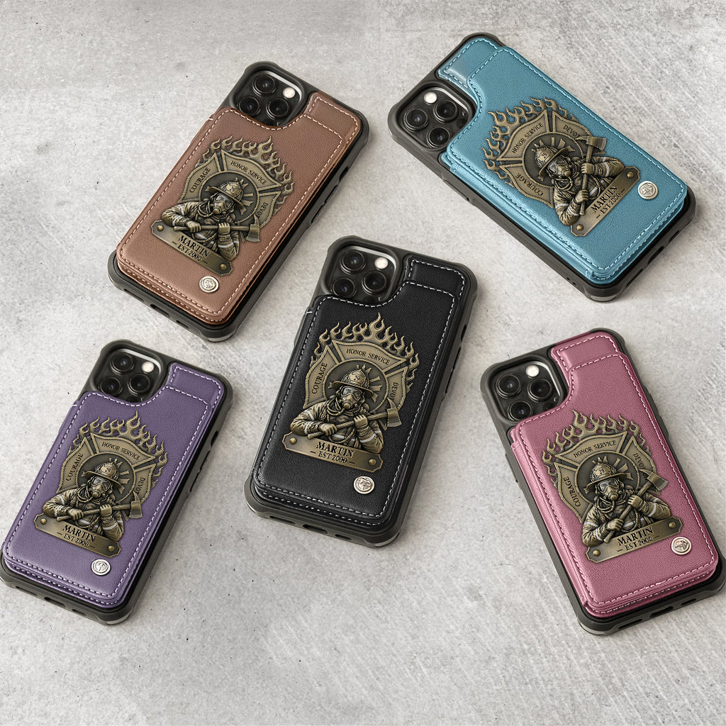 Proud Firefighter - Personalized Firefighter Wallet Phone Case