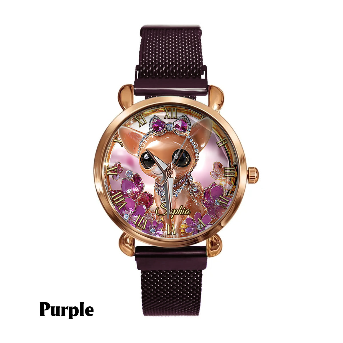 Love My Chihuahua - Personalized Dog Women Hand Watch