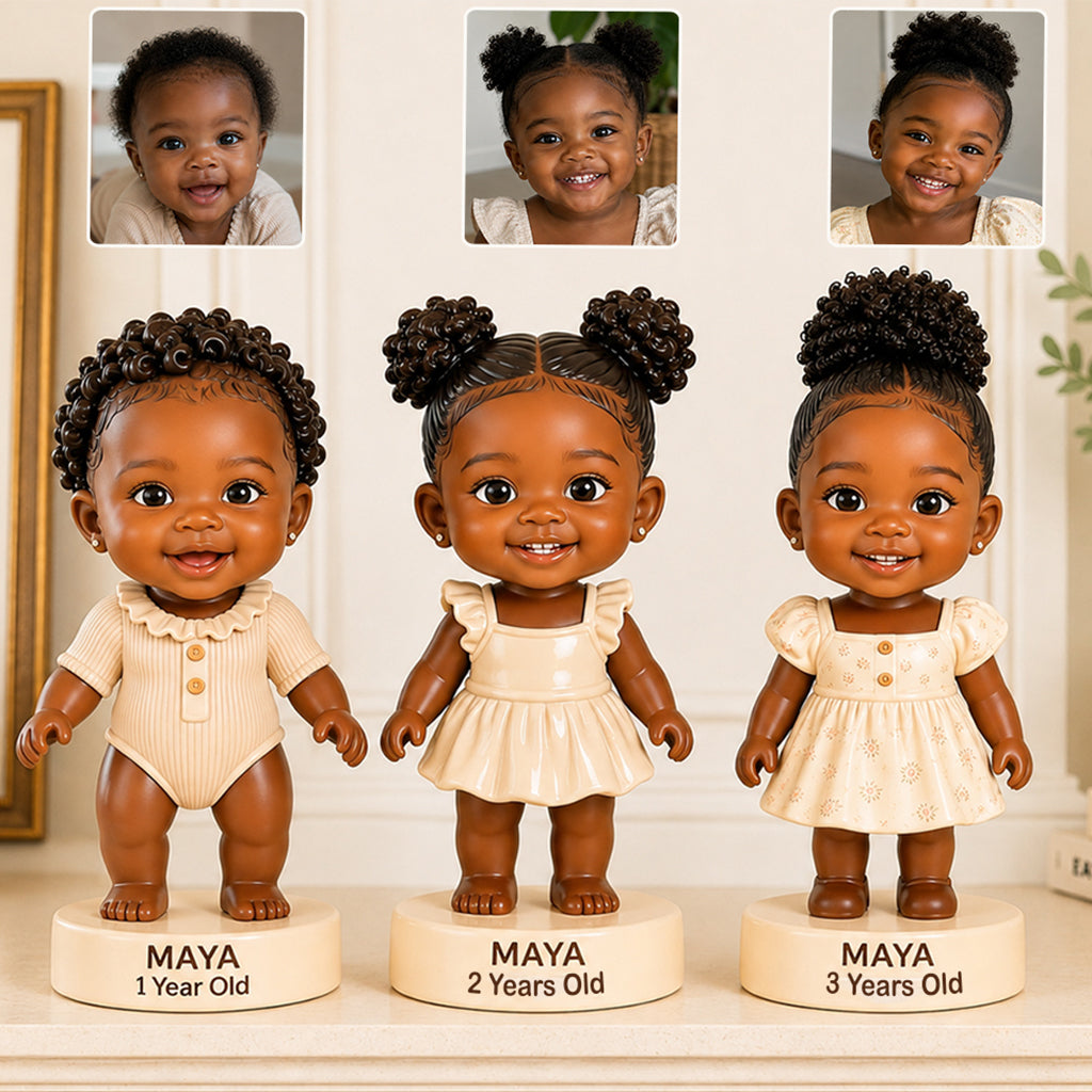 Watching You Grow Memory Set, Parents Gift - Personalized Kid Premium 3D Figurine