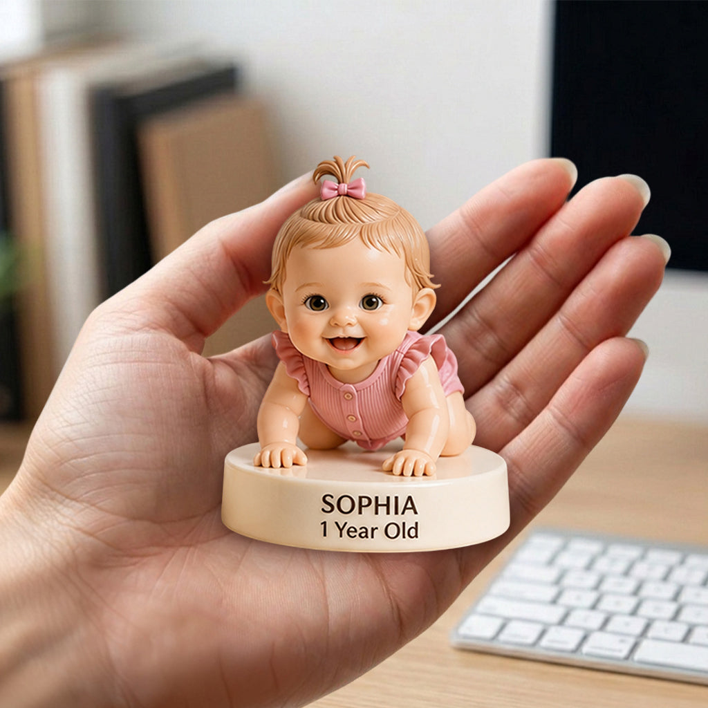 Watching You Grow Memory Set, Parents Gift - Personalized Kid Premium 3D Figurine