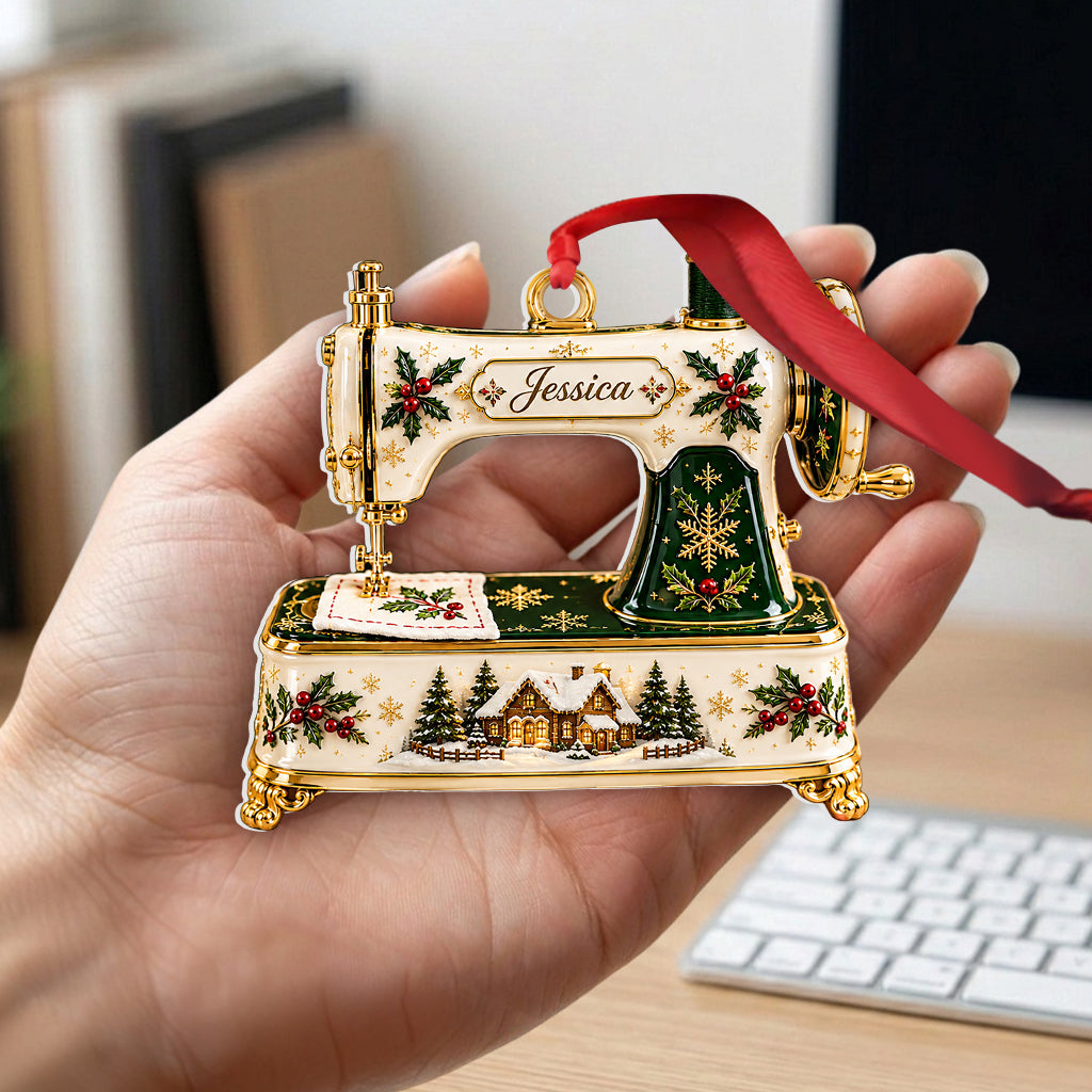 Love Sewing - Personalized Sewing Premium 3D Ornament