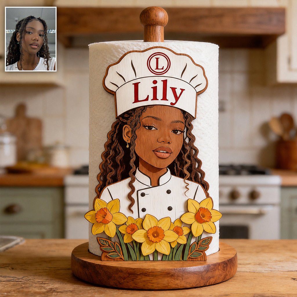 Master Cook - Personalized Cooking Paper Towel Stand