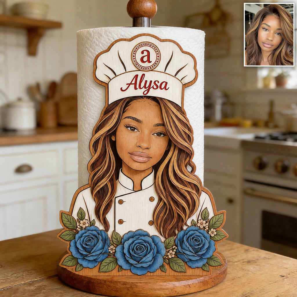 Master Cook - Personalized Cooking Paper Towel Stand