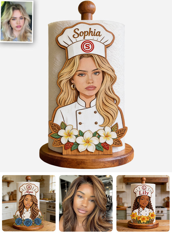 Master Cook - Personalized Cooking Paper Towel Stand