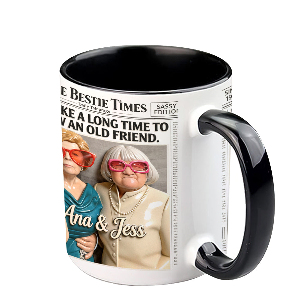 The Bestie Times - Personalized Bestie Accent Mug