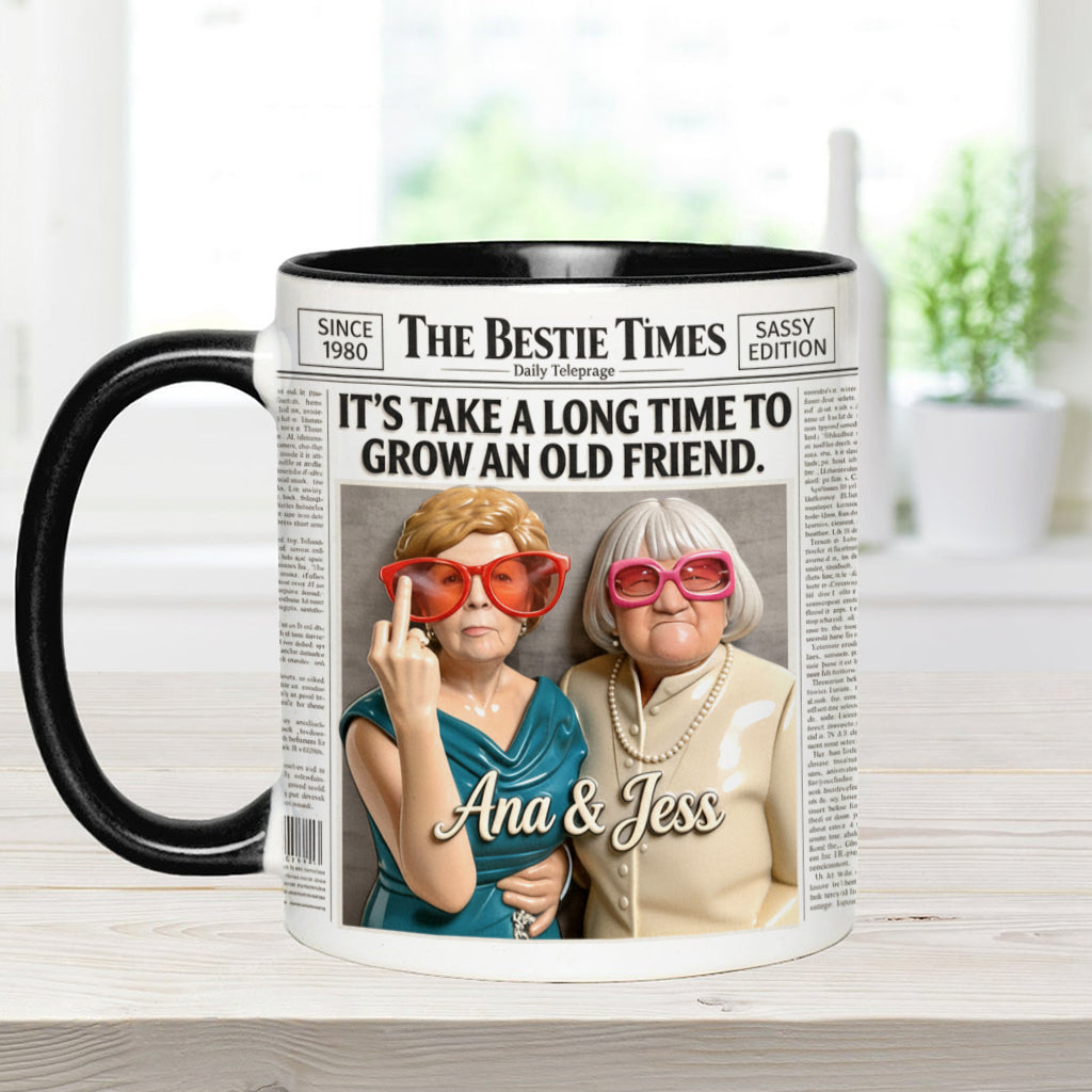 The Bestie Times - Personalized Bestie Accent Mug