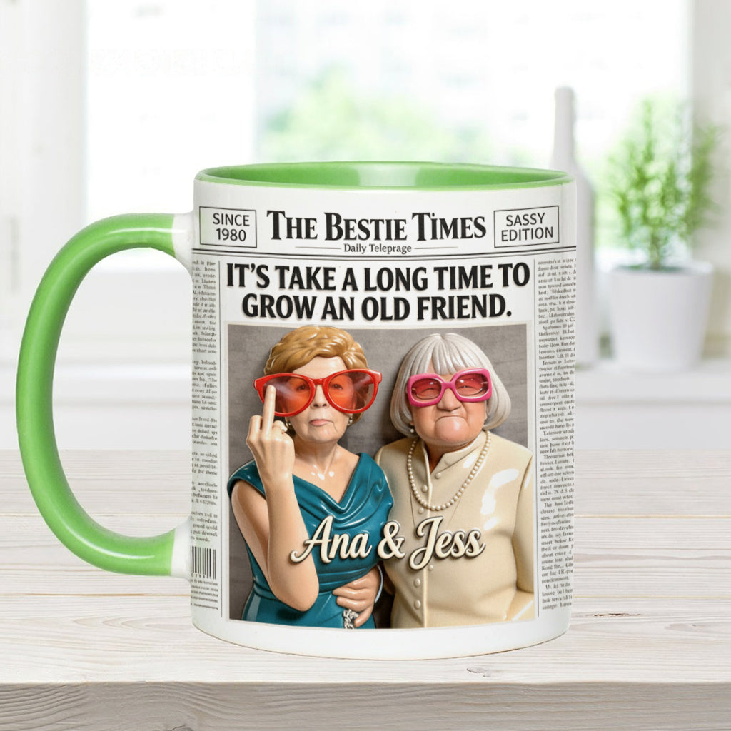 The Bestie Times - Personalized Bestie Accent Mug