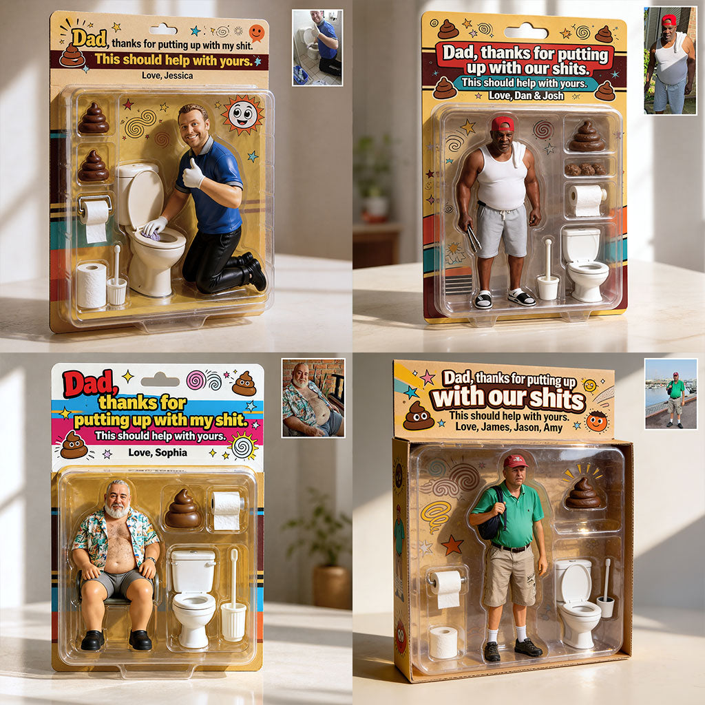 Thank Dad For Putting Up With My Shit - Personalized Father Acrylic Display Box