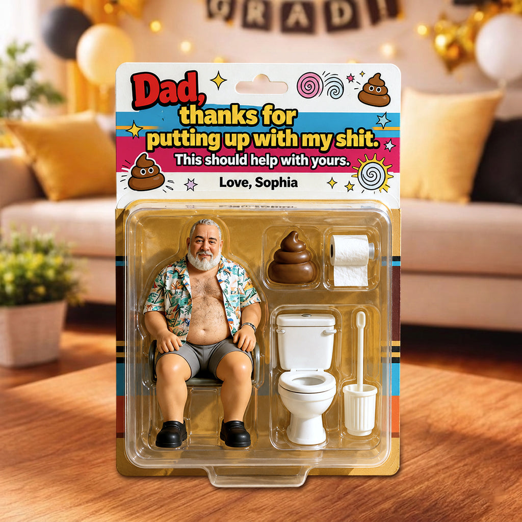 Thank Dad For Putting Up With My Shit - Personalized Father Acrylic Display Box