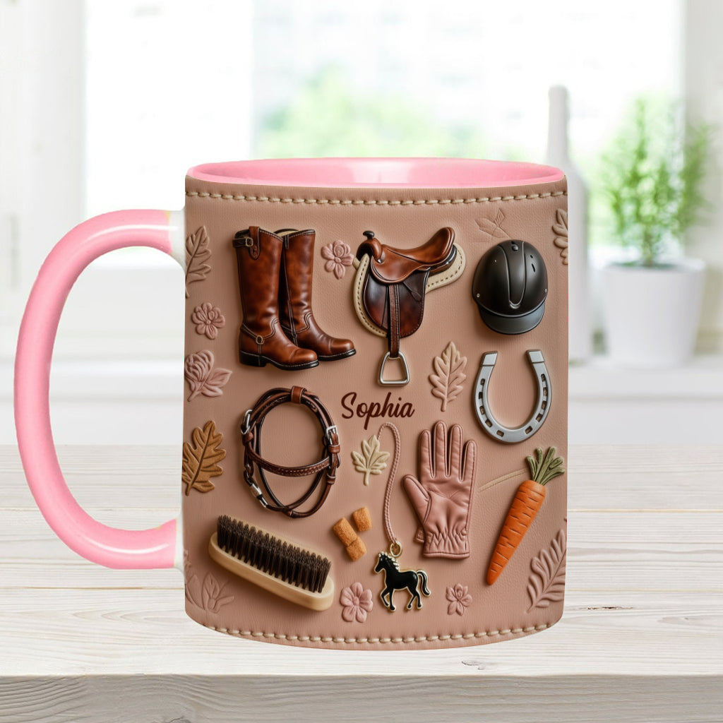 Love Horses - Personalized Horse Accent Mug