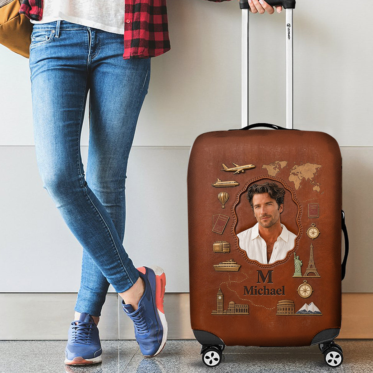 Men Luxury Travel Item - Personalized Travelling Luggage Cover