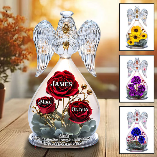 Thank You Mom For Being An Important Piece Of My Life - Personalized Mother Custom Shaped Acrylic Plaque