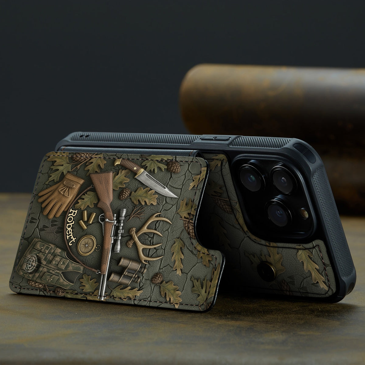 Love Hunting - Personalized Hunting Fully Printed Wallet Phone Case