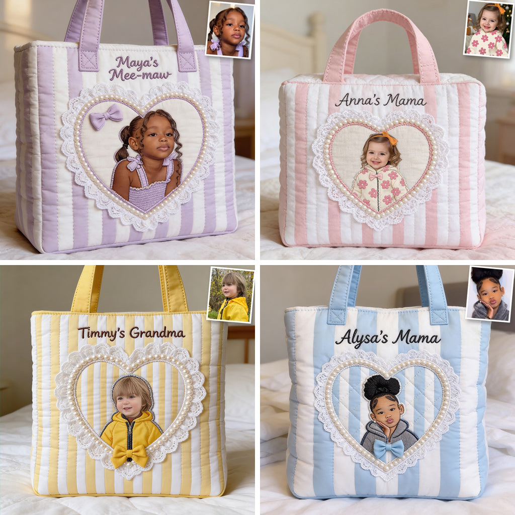 Unique Gift For Her/Mother/Grandma... - Personalized Mother Quilted Tote Bag