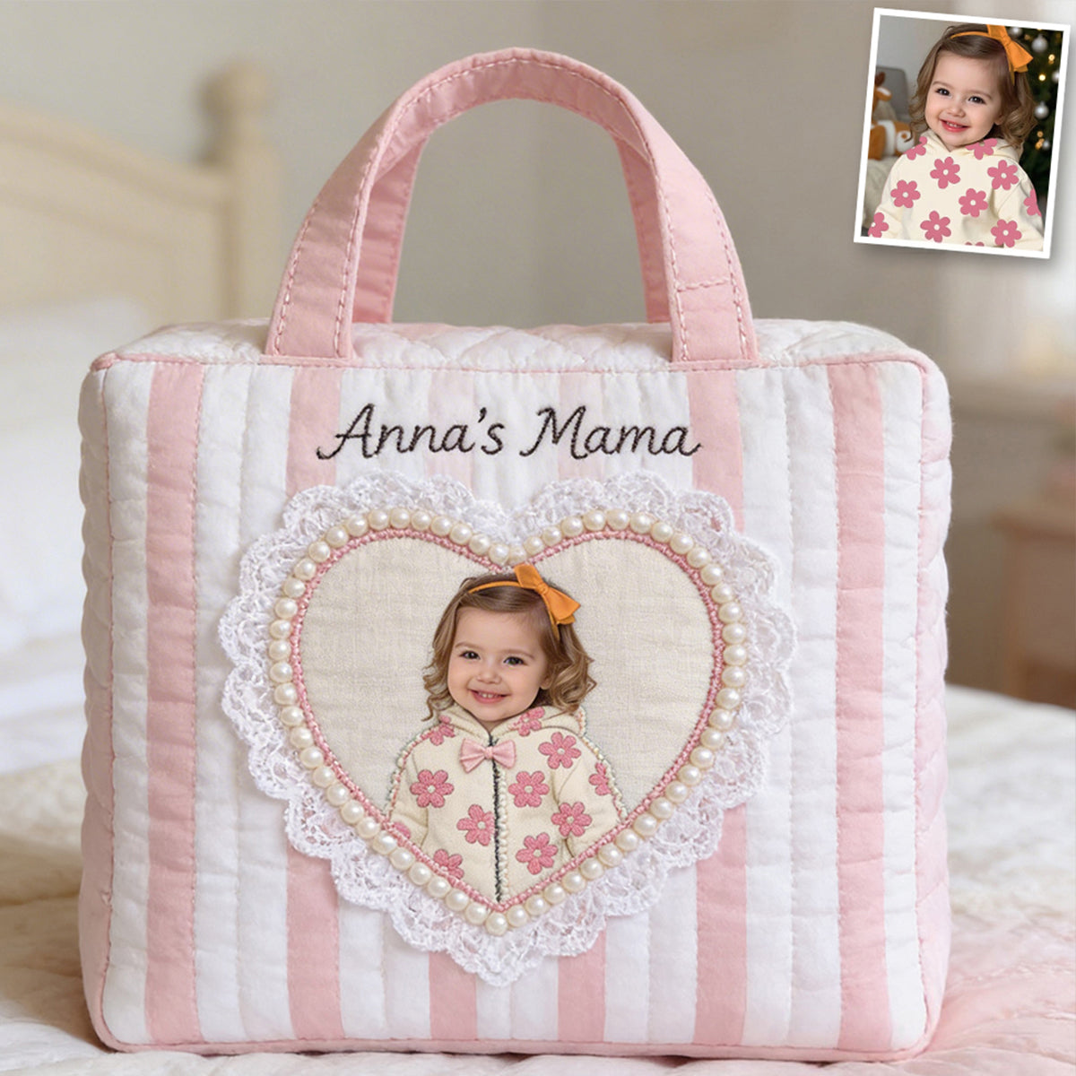 Unique Gift For Her/Mother/Grandma... - Personalized Mother Quilted Tote Bag