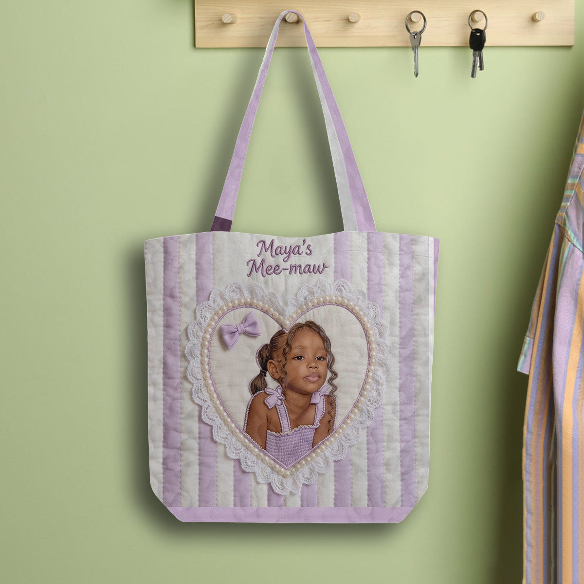 Unique Gift For Her/Mother/Grandma... - Personalized Mother Quilted Tote Bag