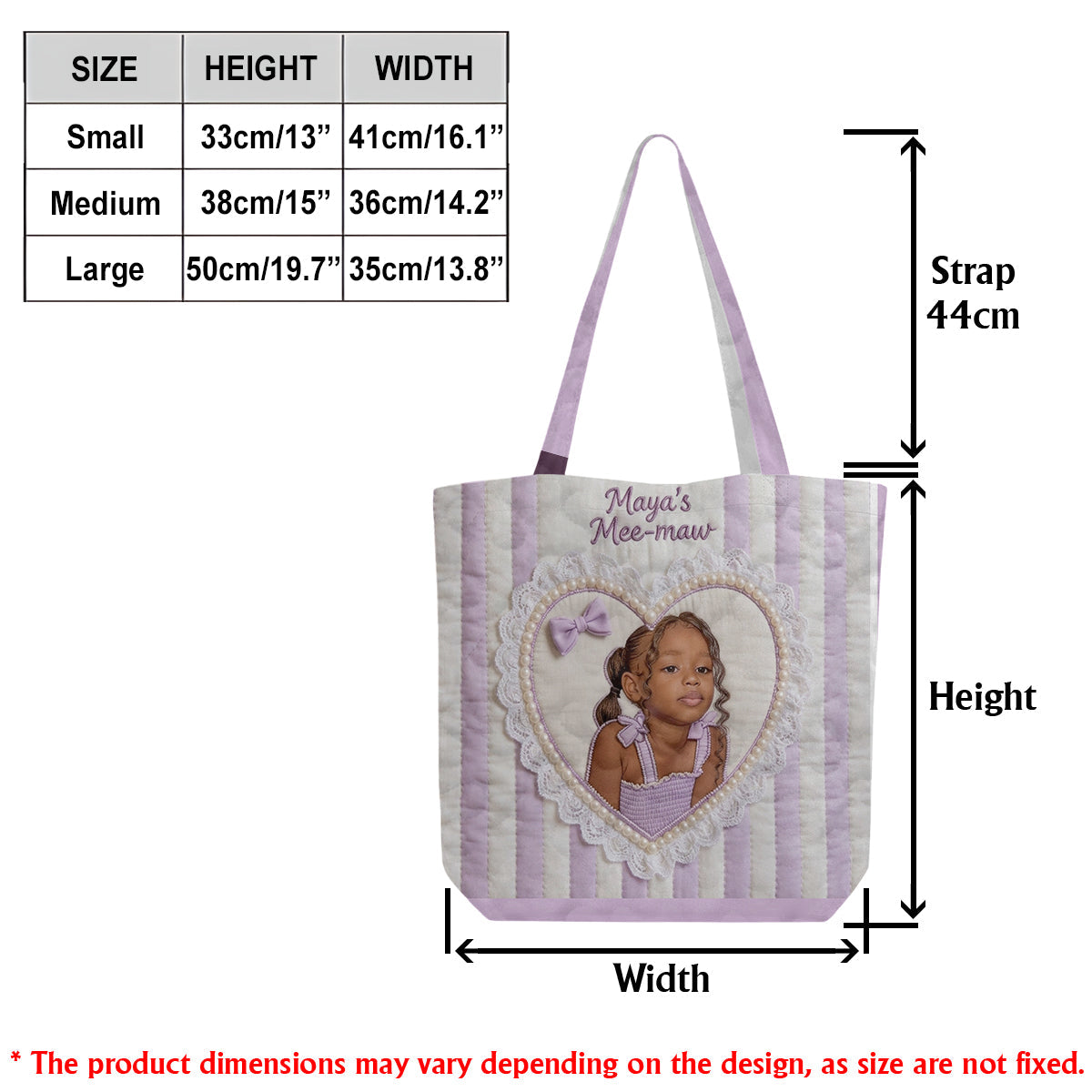 Unique Gift For Her/Mother/Grandma... - Personalized Mother Quilted Tote Bag
