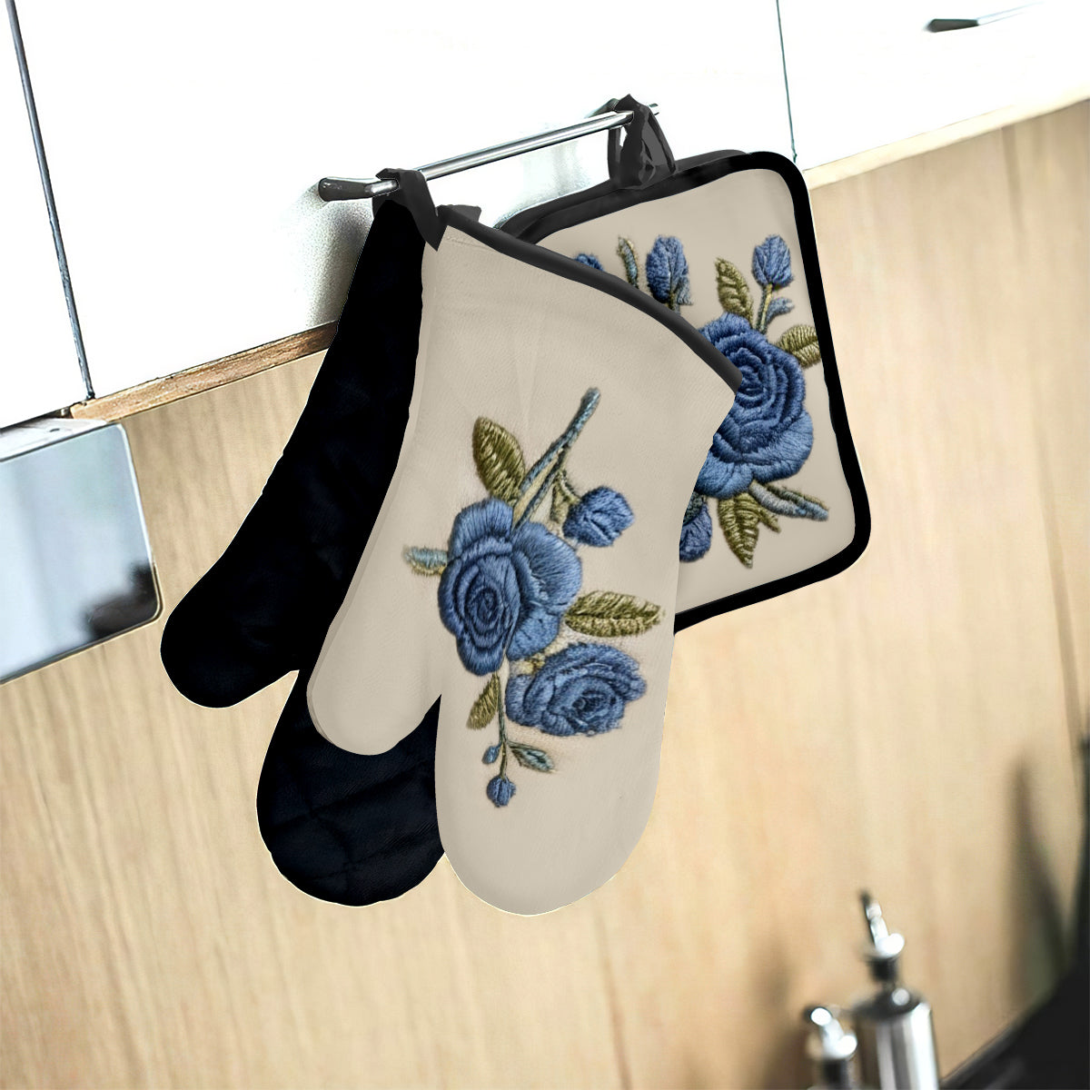 Master Cook - Personalized Cooking Apron, Oven Mitts & Pot Holder