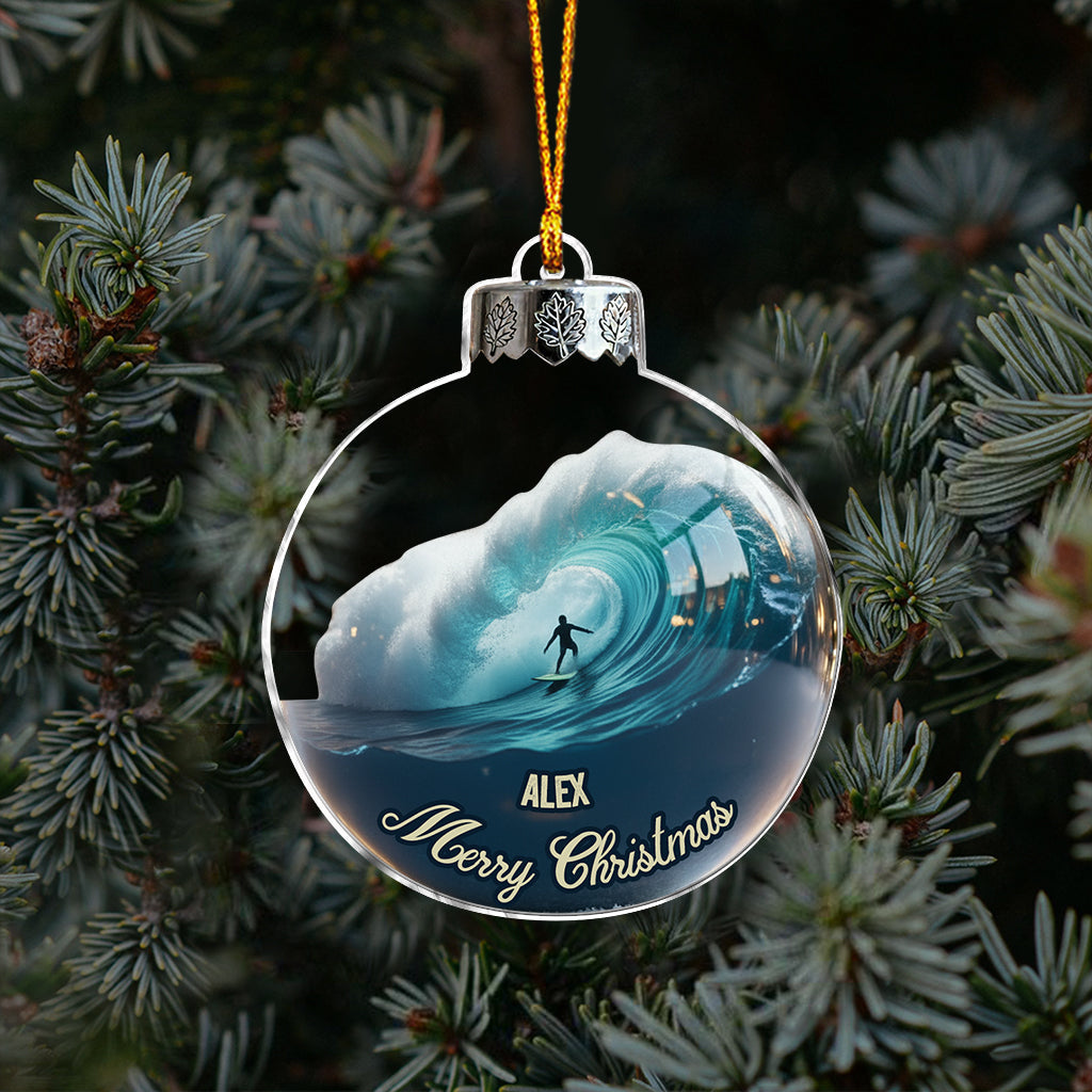Surfing Life - Personalized Surfing Ornament