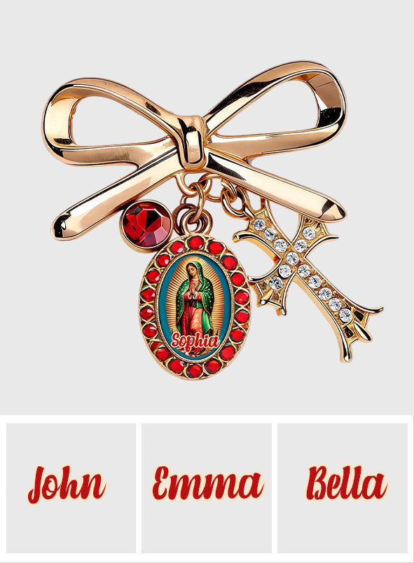 Our Lady of Guadalupe - Personalized Christian 3D Embossed Enamel Pin