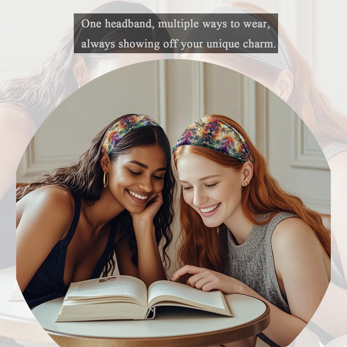 Love Dragonfly - Personalized Dragonfly Unisex Headband/ Turban