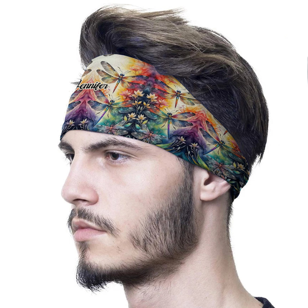 Love Dragonfly - Personalized Dragonfly Unisex Headband/ Turban