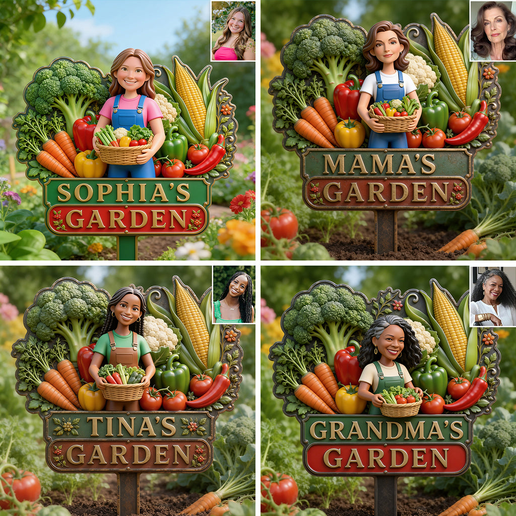 My Lovely Garden - Personalized Gardening 3D Printed Cut Metal Sign