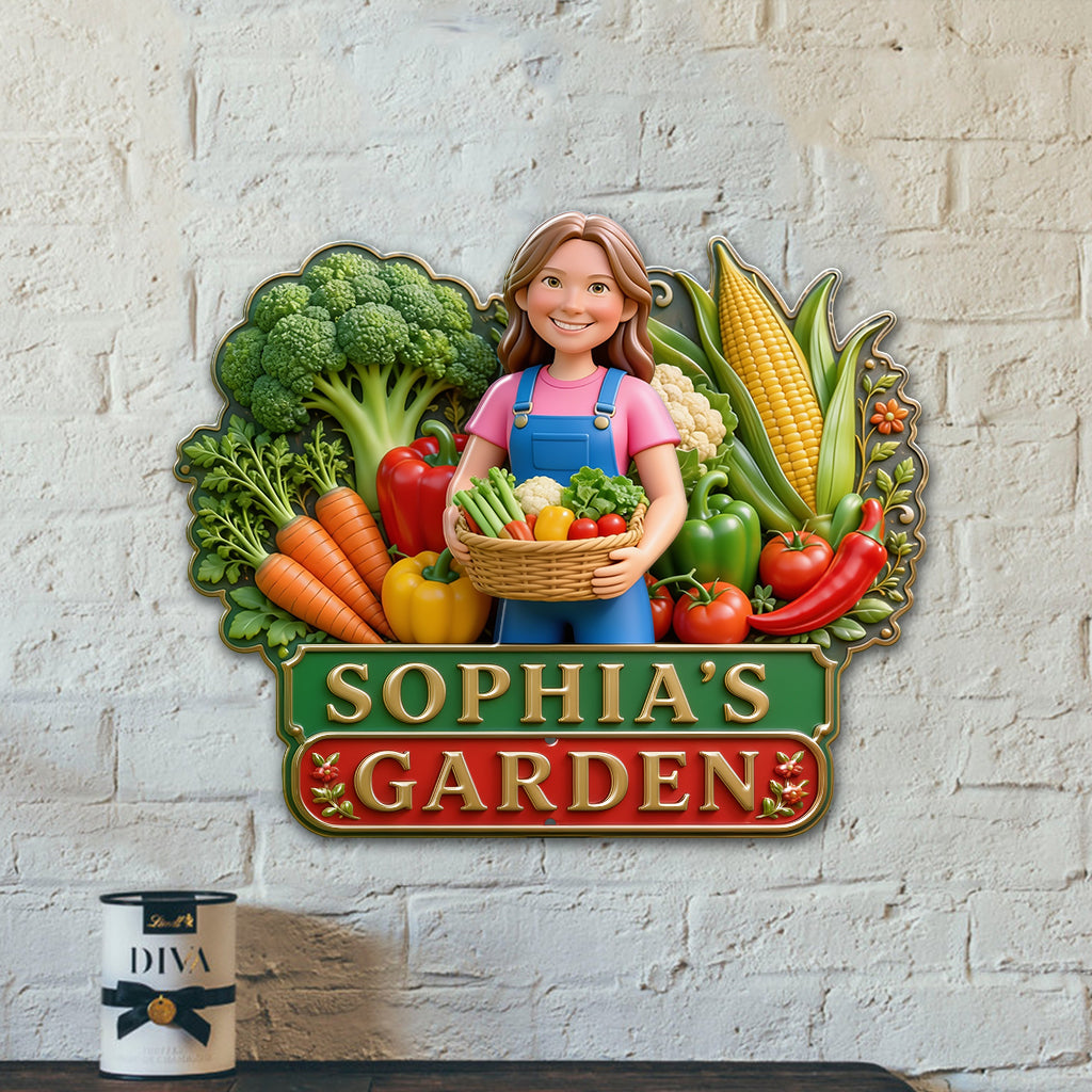 My Lovely Garden - Personalized Gardening 3D Printed Cut Metal Sign