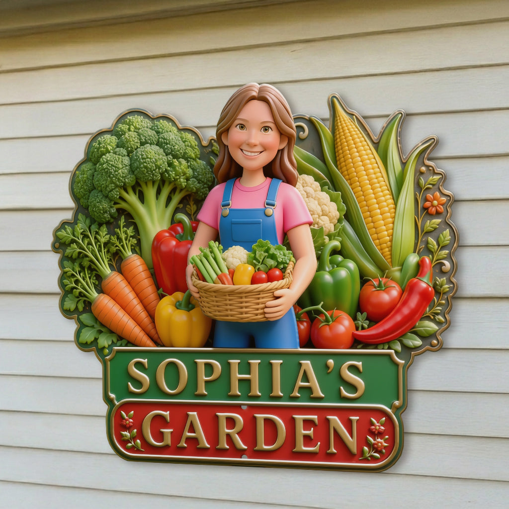 My Lovely Garden - Personalized Gardening 3D Printed Cut Metal Sign