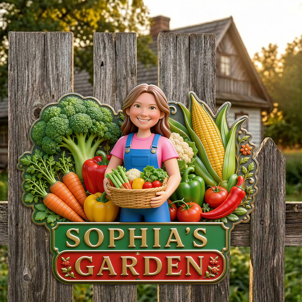 My Lovely Garden - Personalized Gardening 3D Printed Cut Metal Sign