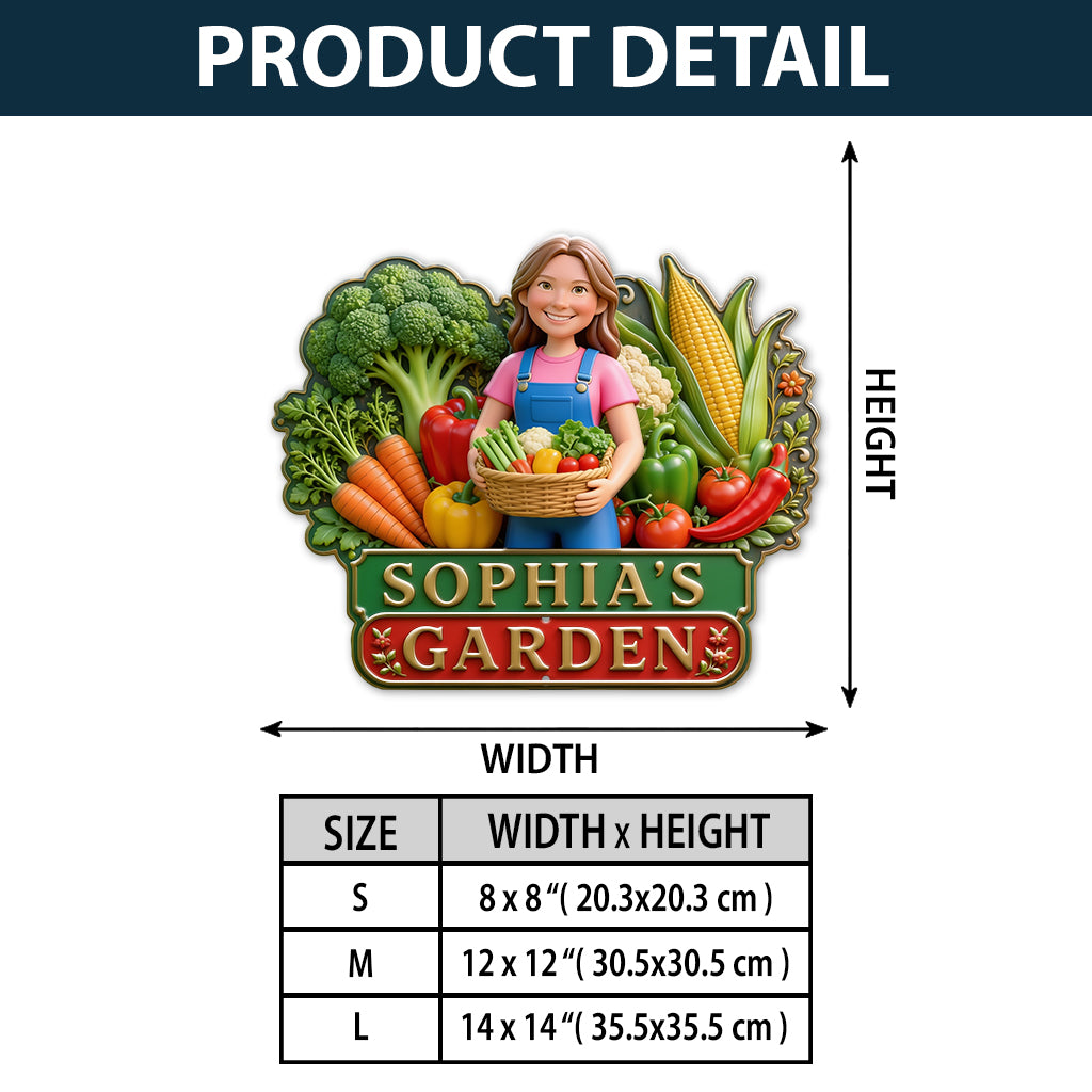 My Lovely Garden - Personalized Gardening 3D Printed Cut Metal Sign