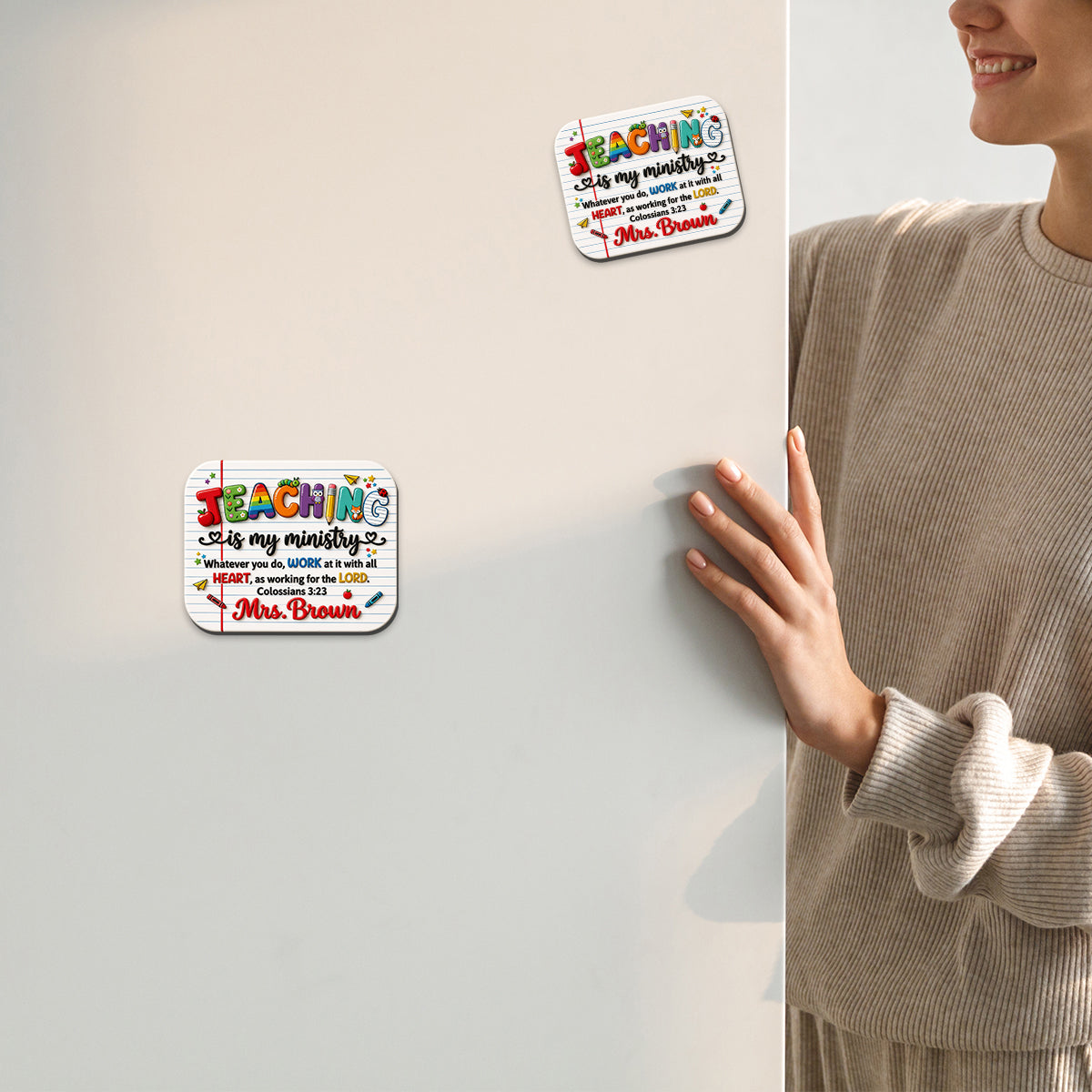 Teaching Is My Ministry - Personalized Teacher Magnet