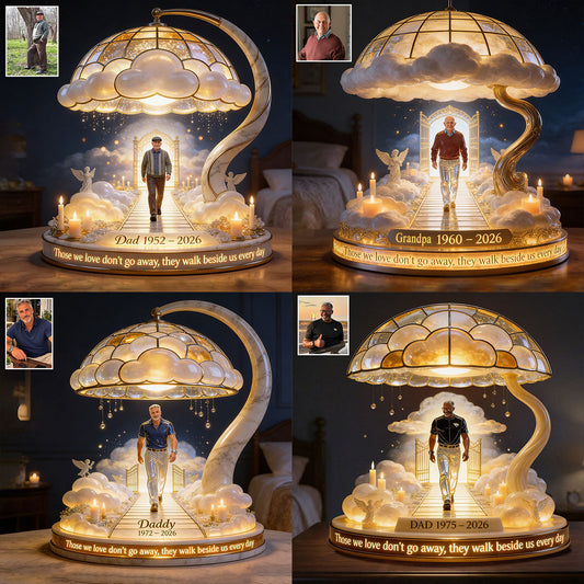 Those We Love Don’t Go Away - Personalized Memorial Acrylic LED Night Light