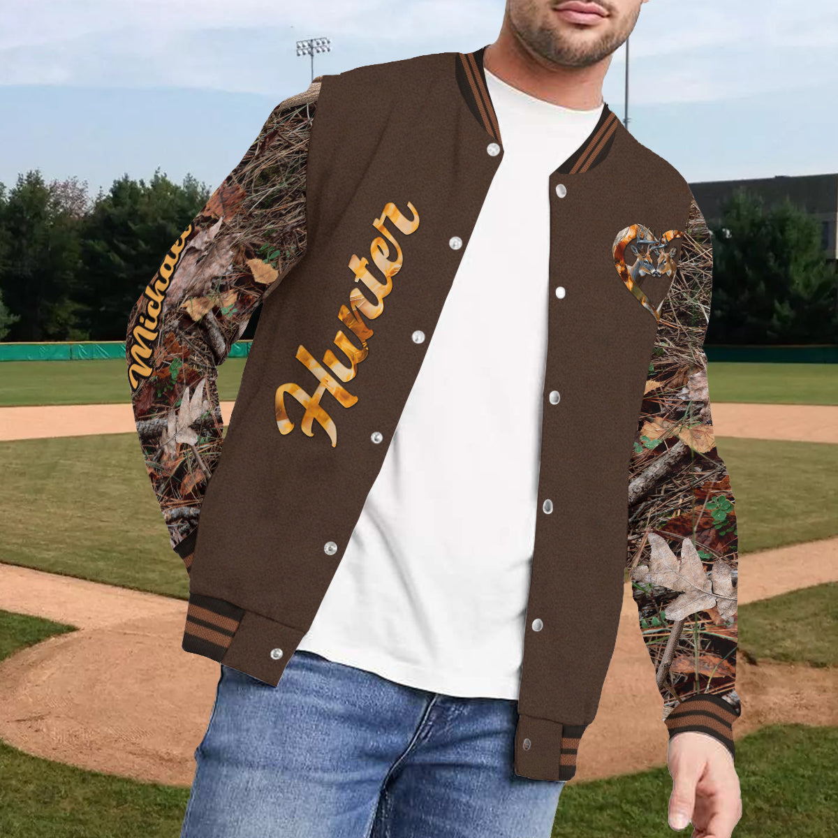 You & Me We Got This - Personalized Hunting Varsity Jacket
