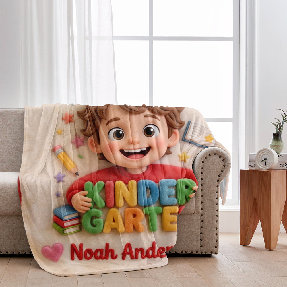 Perfect Back To School Gift - Personalized Kid Blanket