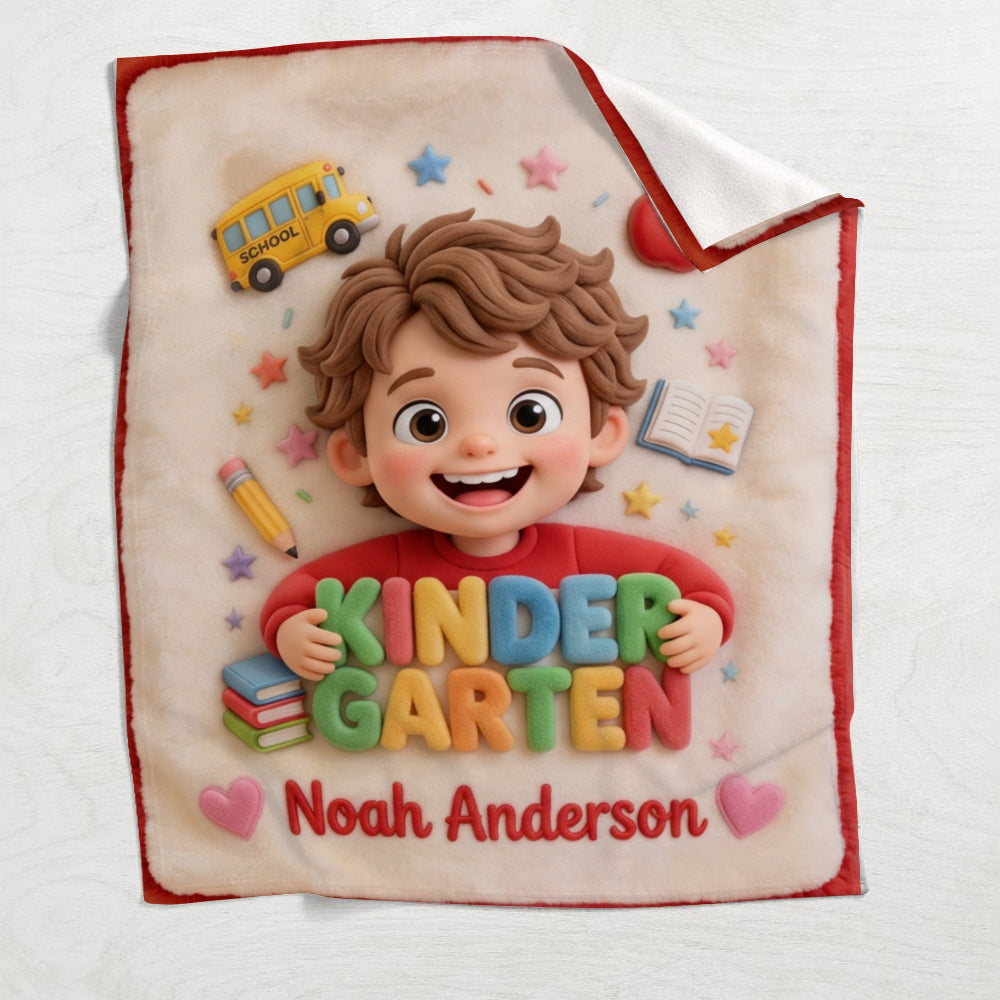 Perfect Back To School Gift - Personalized Kid Blanket
