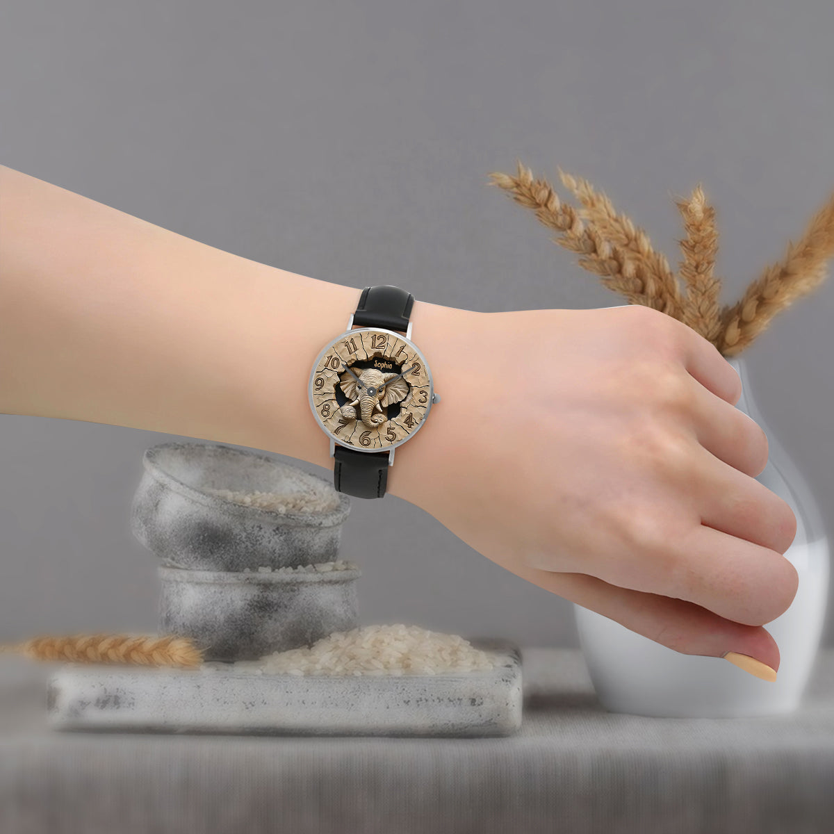 Love Elephant - Personalized Elephant Hand Watch