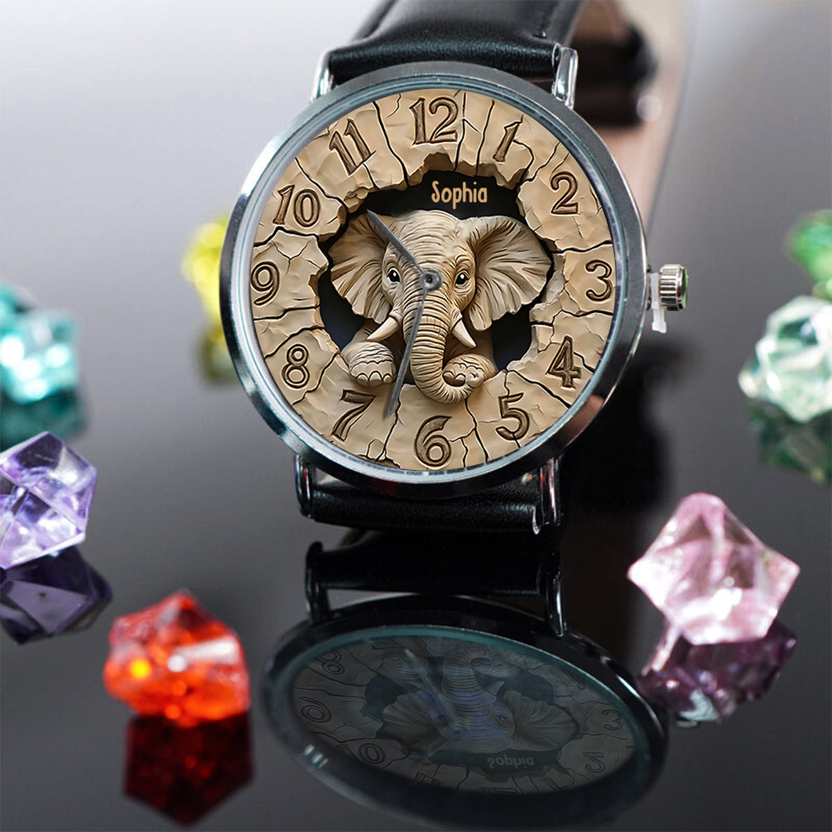 Love Elephant - Personalized Elephant Hand Watch