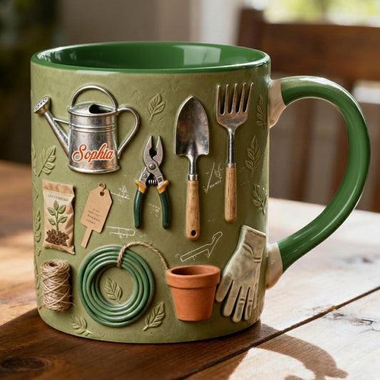 Love Gardening - Personalized Gardening Accent Mug
