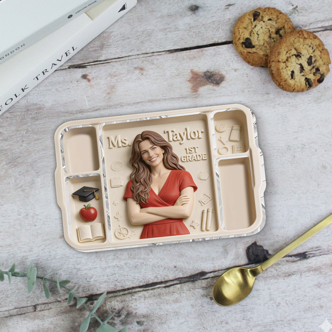 Teach With Love - Personalized Teacher Catch-All Tray