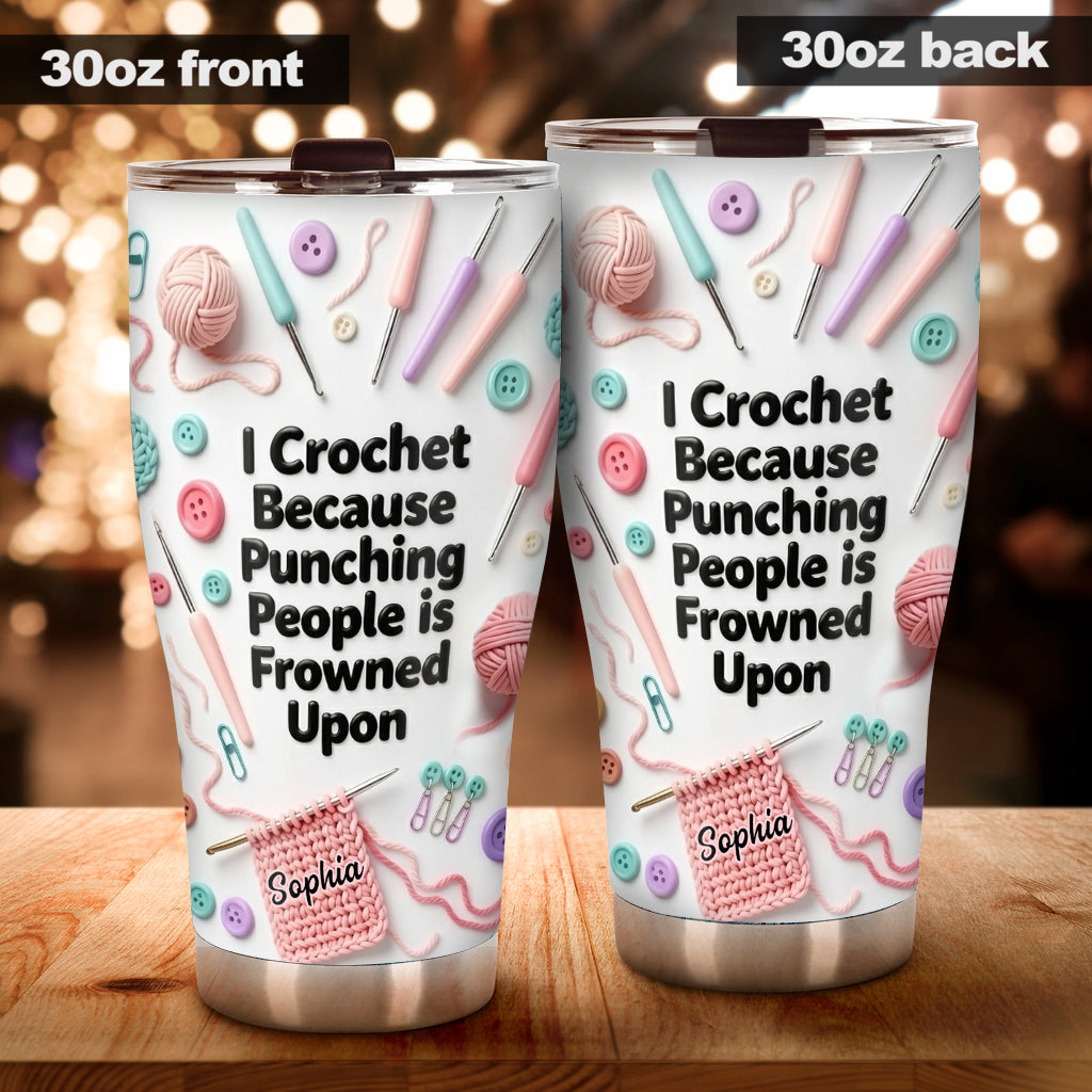 Love Crocheting - Personalized Crocheting Tumbler