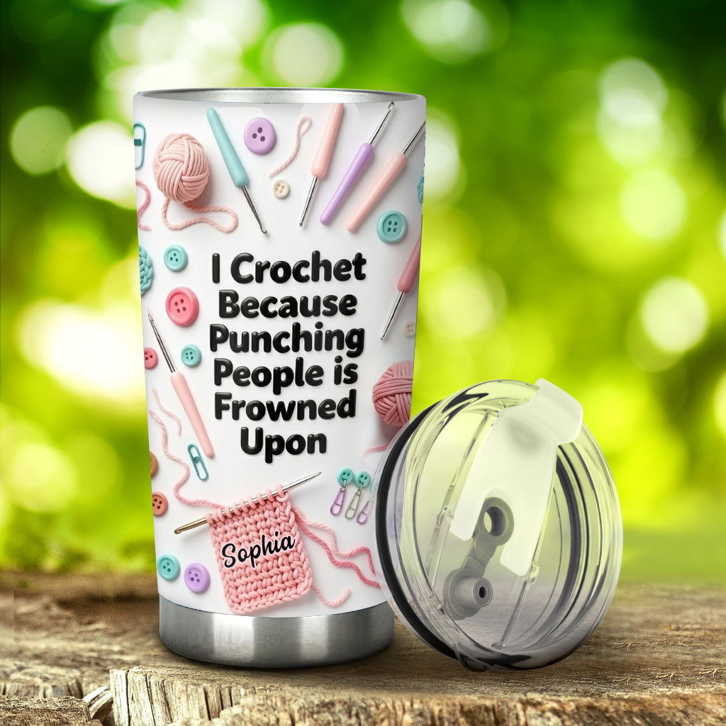 Love Crocheting - Personalized Crocheting Tumbler