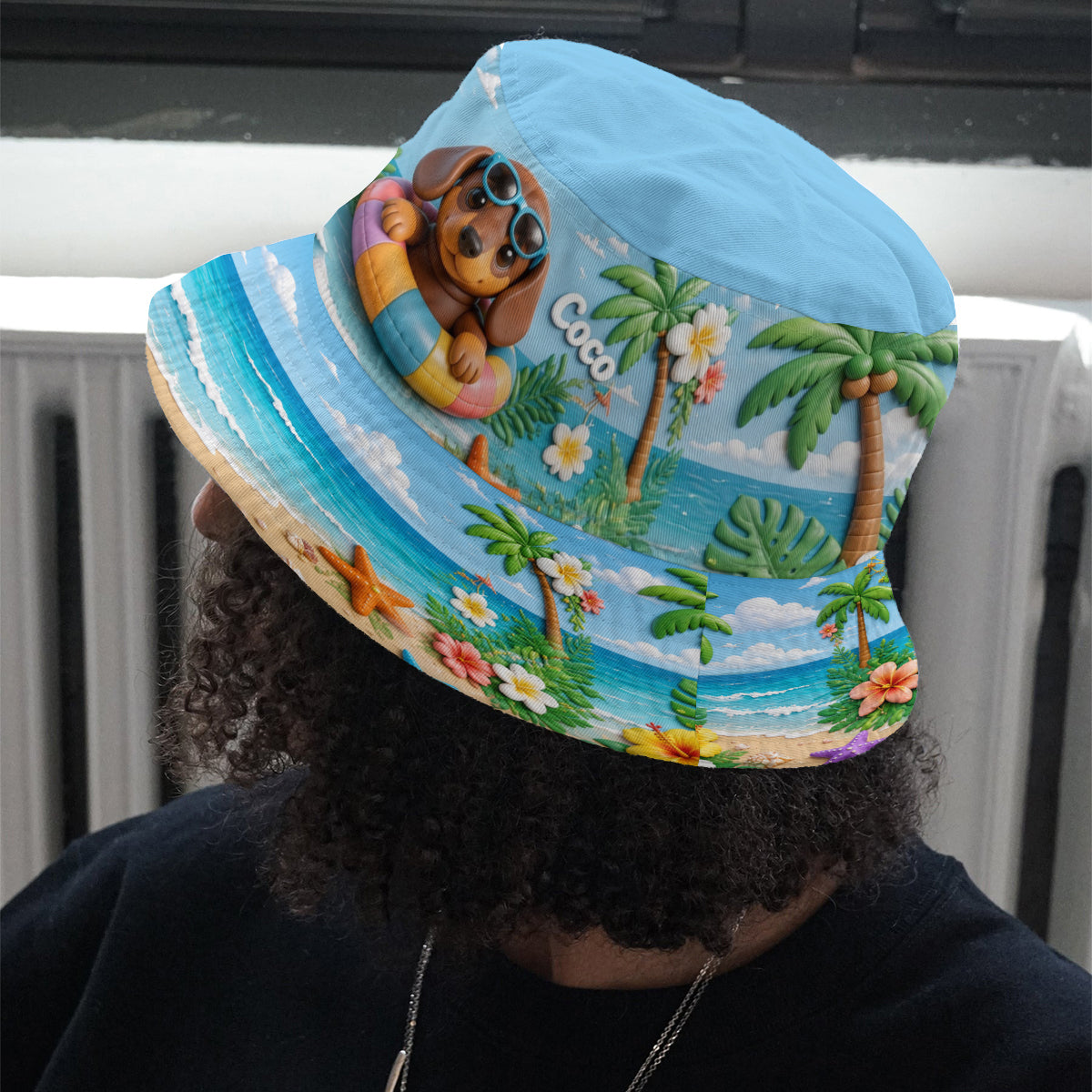 Any Photo Summer Vibes - Personalized Dog Bucket Hat