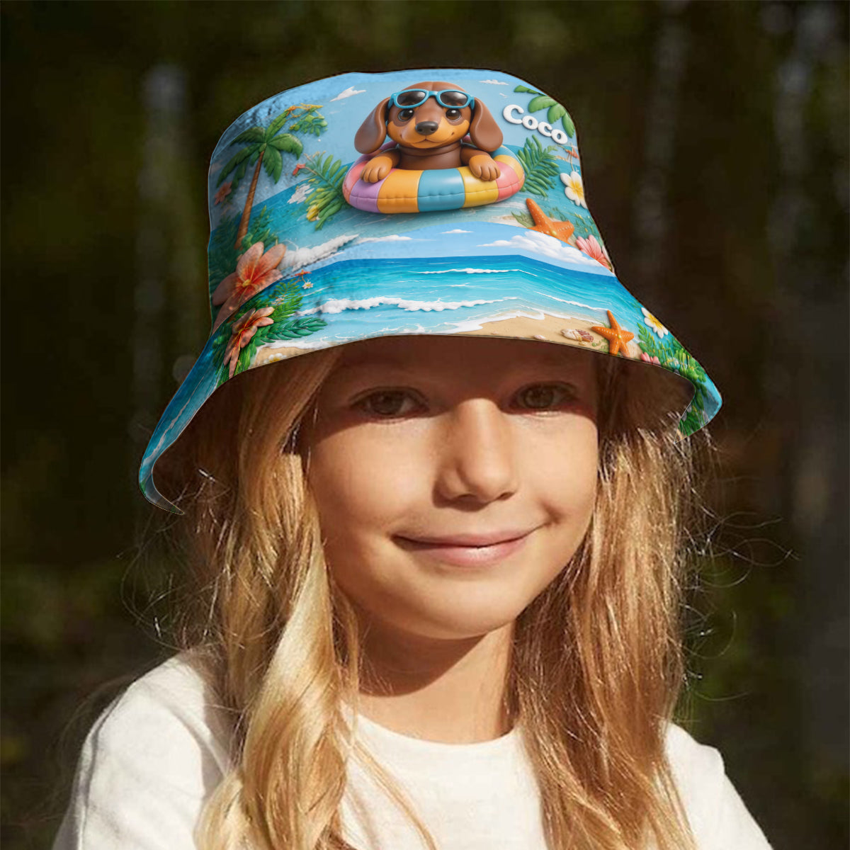 Any Photo Summer Vibes - Personalized Dog Bucket Hat