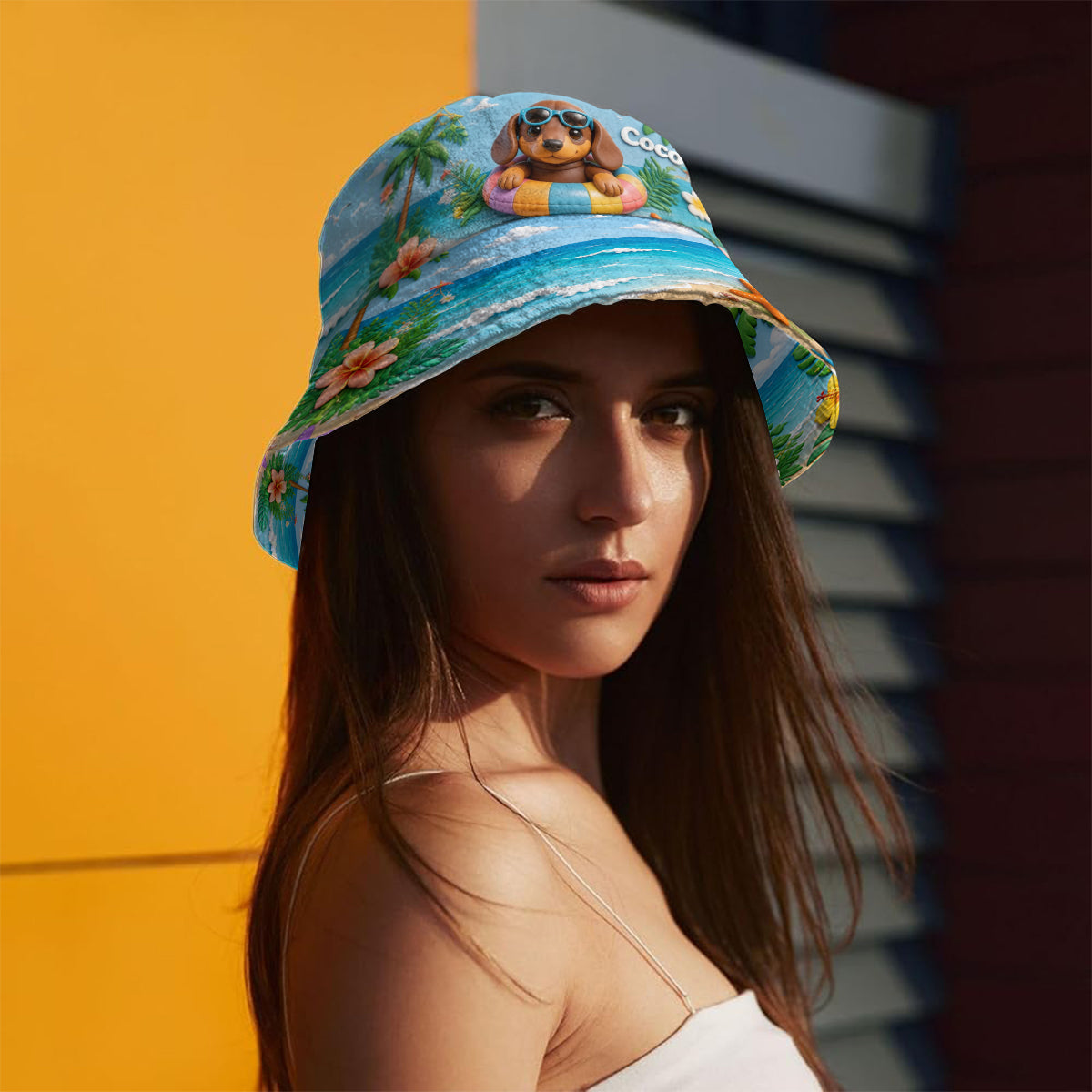 Any Photo Summer Vibes - Personalized Dog Bucket Hat
