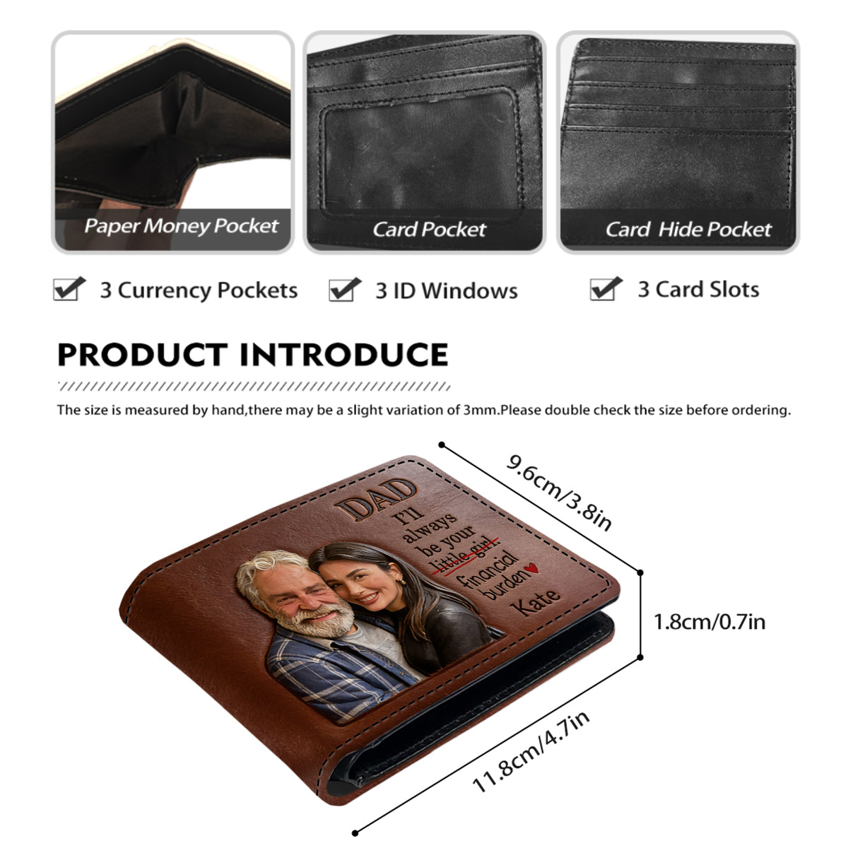 Your Financial Burden - Personalized Father Leather Wallet