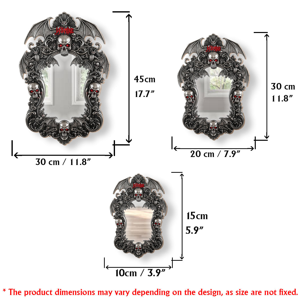 Spooky Skull - Personalized Skull Wall Hanging Mirror