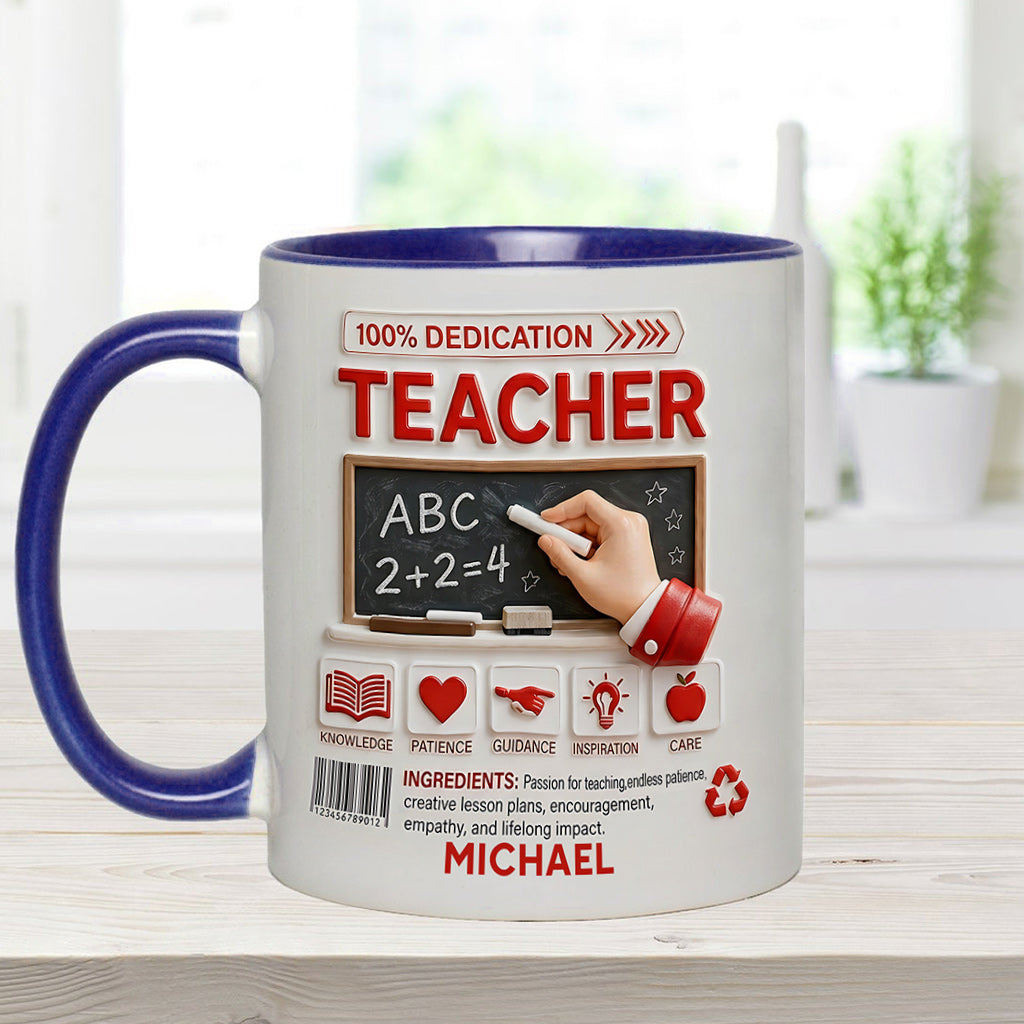 Teacher Portfolio - Personalized Teacher Accent Mug
